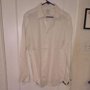 Calvin Klein | Men's Classic White Dress Shirt